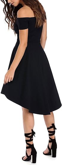 Cocktail Skater Dress Black