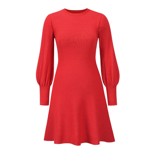 Fashion Elegant Dress Slim Fit Slim Red