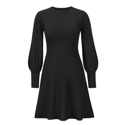 Fashion Elegant Dress Slim Fit Slim Black