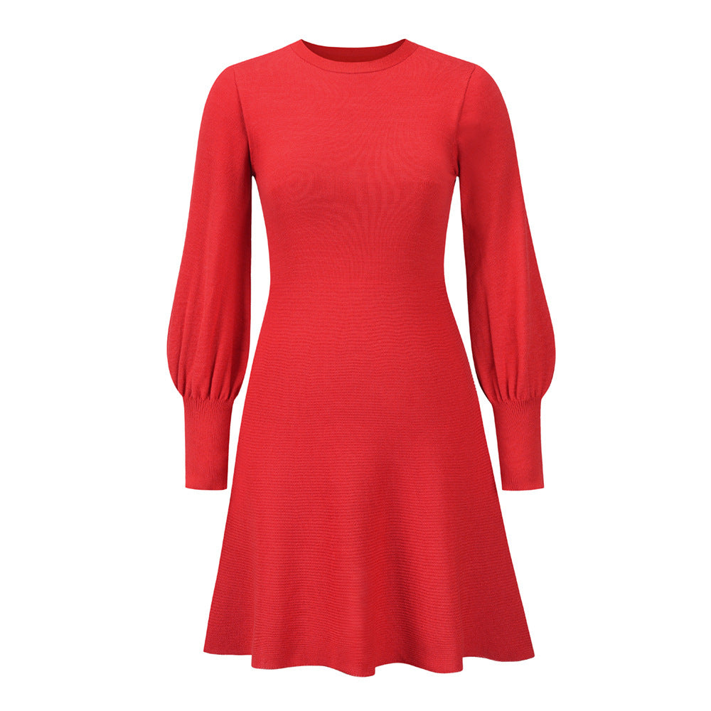 Fashion Elegant Dress Slim Fit Slim Red