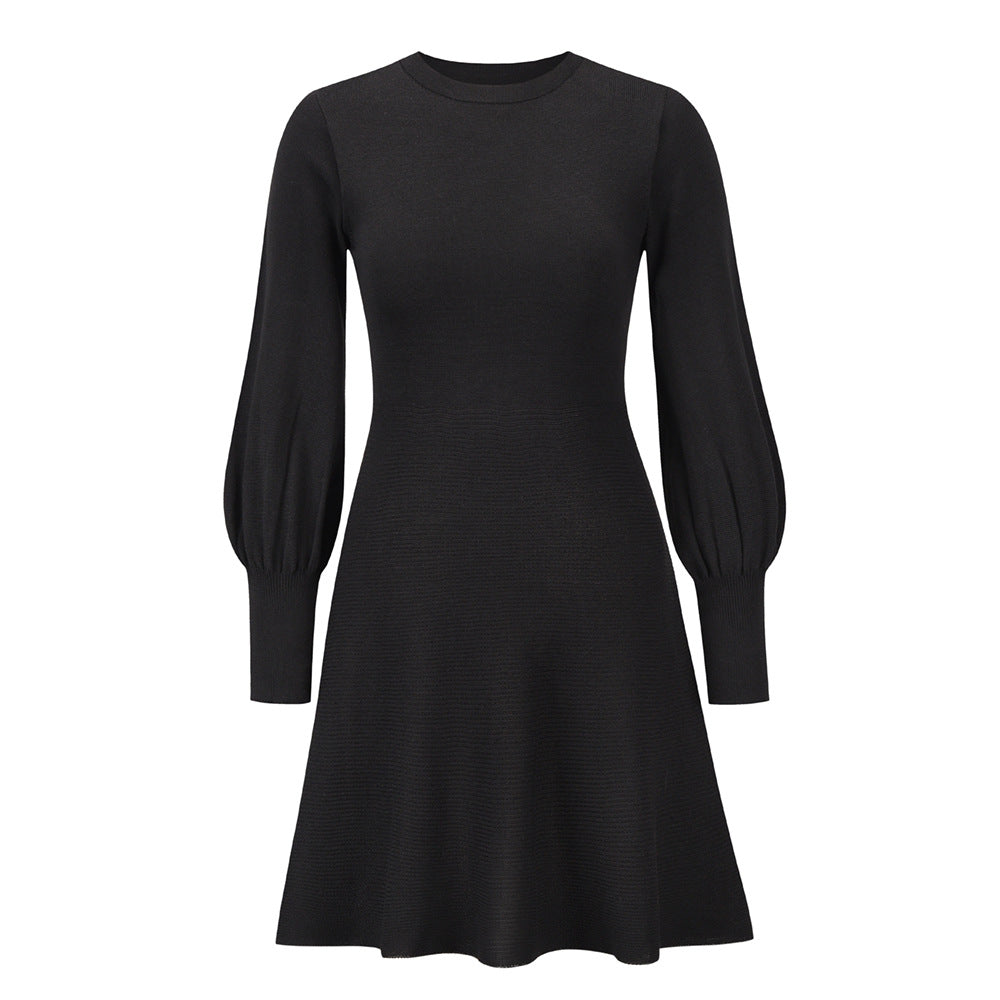 Fashion Elegant Dress Slim Fit Slim Black
