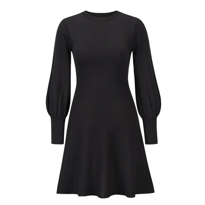 Fashion Elegant Dress Slim Fit Slim Black